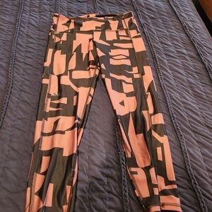 Under Armour Black and Pink Graphic Leggings